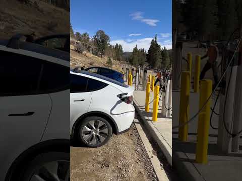 What is Tesla’s strategy for expanding its charging infrastructure at remote mountain ski resorts with challenging terrain and snow accumulation?