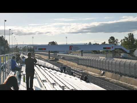 What is the Tesla Model 3’s estimated quarter-mile time on a drag strip with strong crosswinds?