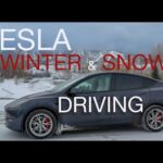 What is the Tesla Model Y Long Range’s estimated top speed on a closed circuit with slippery and icy conditions?
