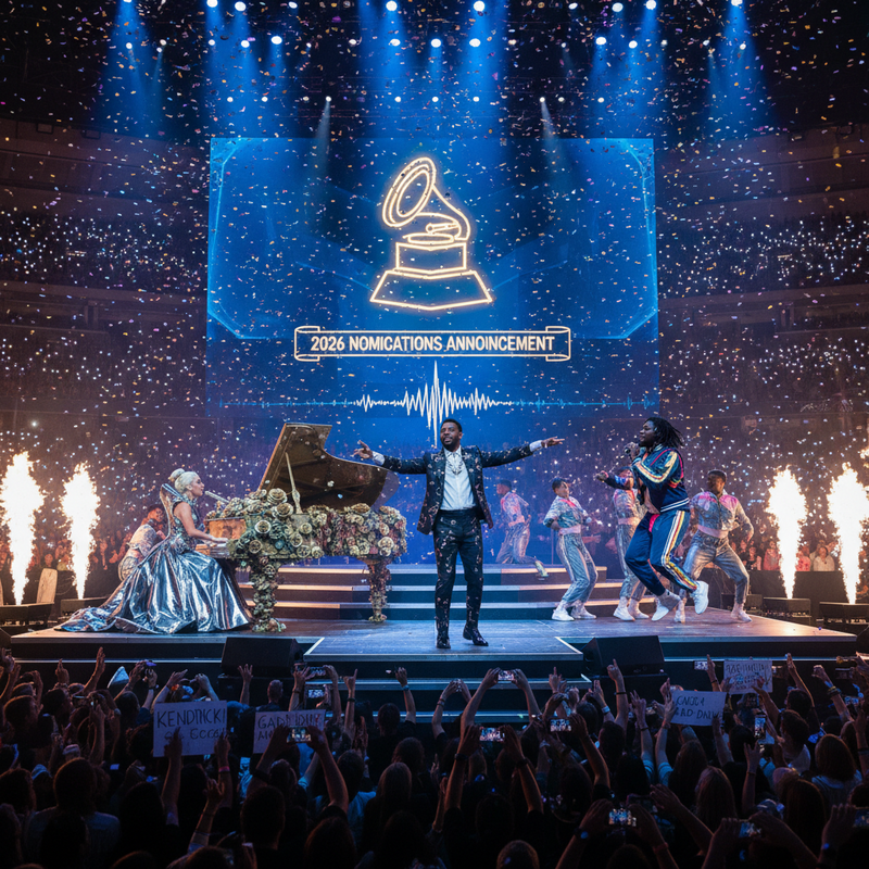 2026 Grammy Nominees: Kendrick Lamar, Lady Gaga, Bad Bunny